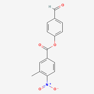 molecular formula C15H11NO5 B5210444 4-formylphenyl 3-methyl-4-nitrobenzoate 
