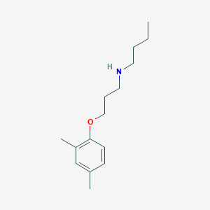 molecular formula C15H25NO B5210477 N-[3-(2,4-dimethylphenoxy)propyl]-1-butanamine 