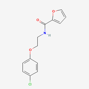 molecular formula C13H12ClNO3 B5210484 N-[2-(4-chlorophenoxy)ethyl]-2-furamide 