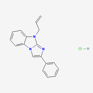 molecular formula C18H16ClN3 B5210487 9-allyl-2-phenyl-9H-imidazo[1,2-a]benzimidazole hydrochloride 