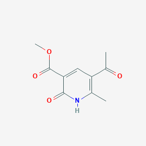 molecular formula C10H11NO4 B5210492 methyl 5-acetyl-6-methyl-2-oxo-1,2-dihydro-3-pyridinecarboxylate 