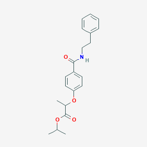 isopropyl 2-(4-{[(2-phenylethyl)amino]carbonyl}phenoxy)propanoate