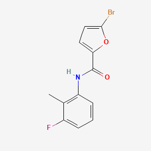 molecular formula C12H9BrFNO2 B5210529 5-bromo-N-(3-fluoro-2-methylphenyl)-2-furamide 