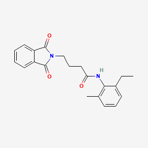 molecular formula C21H22N2O3 B5210558 4-(1,3-dioxo-1,3-dihydro-2H-isoindol-2-yl)-N-(2-ethyl-6-methylphenyl)butanamide 