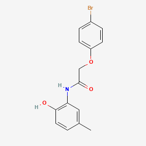molecular formula C15H14BrNO3 B5210569 2-(4-bromophenoxy)-N-(2-hydroxy-5-methylphenyl)acetamide 