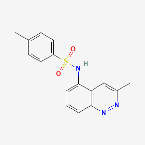 molecular formula C16H15N3O2S B5210633 4-methyl-N-(3-methyl-5-cinnolinyl)benzenesulfonamide 