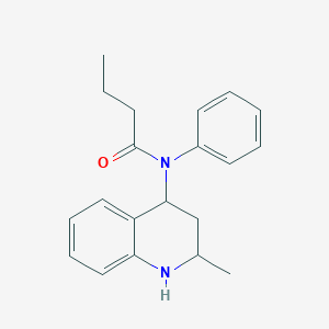 molecular formula C20H24N2O B5210637 N-(2-methyl-1,2,3,4-tetrahydro-4-quinolinyl)-N-phenylbutanamide 