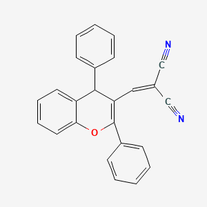 molecular formula C25H16N2O B5210661 [(2,4-diphenyl-4H-chromen-3-yl)methylene]malononitrile 