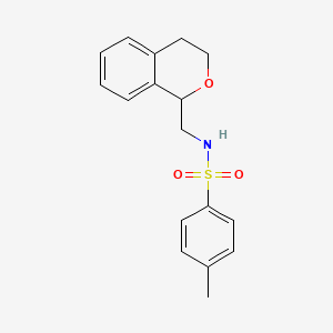 molecular formula C17H19NO3S B5210669 N-(3,4-dihydro-1H-isochromen-1-ylmethyl)-4-methylbenzenesulfonamide 