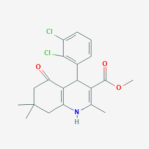 molecular formula C20H21Cl2NO3 B5210694 methyl 4-(2,3-dichlorophenyl)-2,7,7-trimethyl-5-oxo-1,4,5,6,7,8-hexahydro-3-quinolinecarboxylate 
