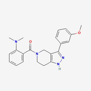 (2-{[3-(3-methoxyphenyl)-1,4,6,7-tetrahydro-5H-pyrazolo[4,3-c]pyridin-5-yl]carbonyl}phenyl)dimethylamine