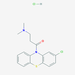 molecular formula C17H18Cl2N2OS B5210739 [3-(2-chloro-10H-phenothiazin-10-yl)-3-oxopropyl]dimethylamine hydrochloride 