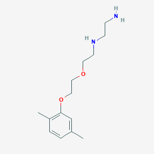 molecular formula C14H24N2O2 B5210743 (2-aminoethyl){2-[2-(2,5-dimethylphenoxy)ethoxy]ethyl}amine 