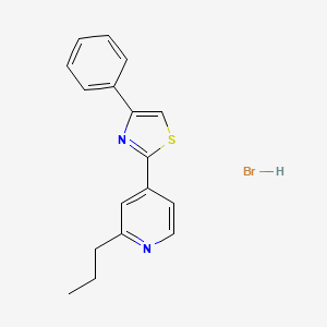 4-(4-phenyl-1,3-thiazol-2-yl)-2-propylpyridine hydrobromide