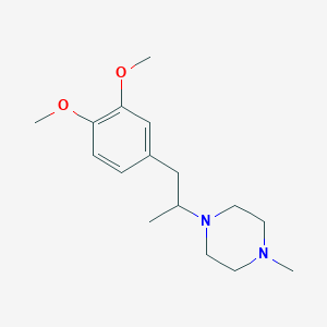 molecular formula C16H26N2O2 B5210801 1-[2-(3,4-dimethoxyphenyl)-1-methylethyl]-4-methylpiperazine 