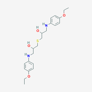 molecular formula C22H32N2O4S B5210812 3,3'-thiobis{1-[(4-ethoxyphenyl)amino]-2-propanol} 