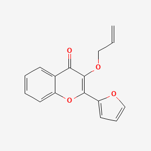 molecular formula C16H12O4 B5210818 3-(allyloxy)-2-(2-furyl)-4H-chromen-4-one 