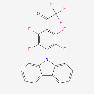 molecular formula C20H8F7NO B5210837 1-[4-(9H-carbazol-9-yl)-2,3,5,6-tetrafluorophenyl]-2,2,2-trifluoroethanone 