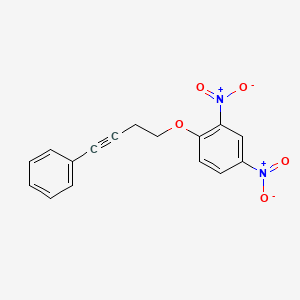 molecular formula C16H12N2O5 B5210920 2,4-dinitro-1-[(4-phenyl-3-butyn-1-yl)oxy]benzene 