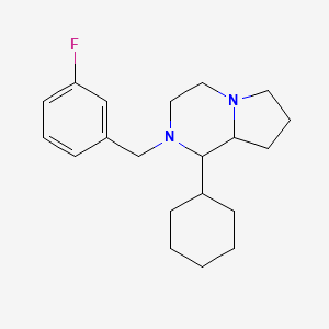 1-cyclohexyl-2-(3-fluorobenzyl)octahydropyrrolo[1,2-a]pyrazine