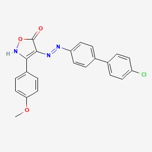 4-[[4-(4-chlorophenyl)phenyl]diazenyl]-3-(4-methoxyphenyl)-2H-1,2-oxazol-5-one