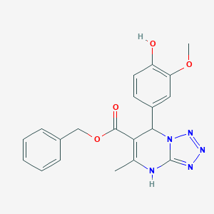 Benzyl 7-(4-hydroxy-3-methoxyphenyl)-5-methyl-4,7-dihydrotetraazolo[1,5-a]pyrimidine-6-carboxylate