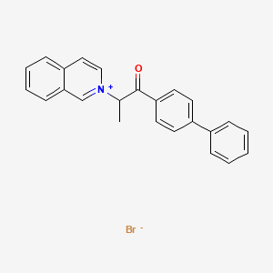 molecular formula C24H20BrNO B5211206 2-[2-(4-biphenylyl)-1-methyl-2-oxoethyl]isoquinolinium bromide 