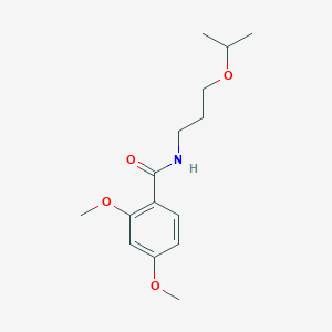 molecular formula C15H23NO4 B5211251 N-(3-isopropoxypropyl)-2,4-dimethoxybenzamide 