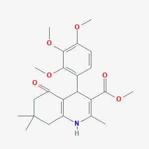 molecular formula C23H29NO6 B5211262 methyl 2,7,7-trimethyl-5-oxo-4-(2,3,4-trimethoxyphenyl)-1,4,5,6,7,8-hexahydro-3-quinolinecarboxylate 