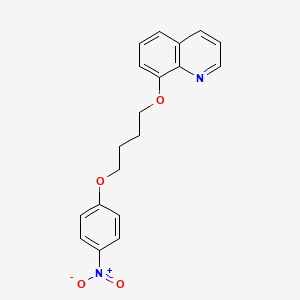 molecular formula C19H18N2O4 B5211405 8-[4-(4-nitrophenoxy)butoxy]quinoline 
