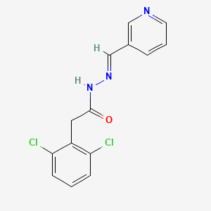molecular formula C14H11Cl2N3O B5211435 2-(2,6-dichlorophenyl)-N'-(3-pyridinylmethylene)acetohydrazide 