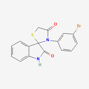 molecular formula C16H11BrN2O2S B5211442 3'-(3-bromophenyl)-4'H-spiro[indole-3,2'-[1,3]thiazolidine]-2,4'(1H)-dione 