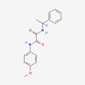 molecular formula C17H18N2O3 B5211545 N-(4-methoxyphenyl)-N'-(1-phenylethyl)ethanediamide 