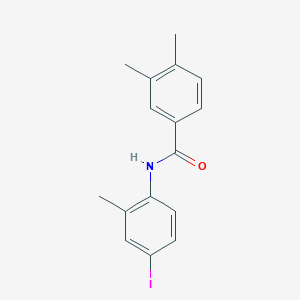 molecular formula C16H16INO B5211564 N-(4-iodo-2-methylphenyl)-3,4-dimethylbenzamide 