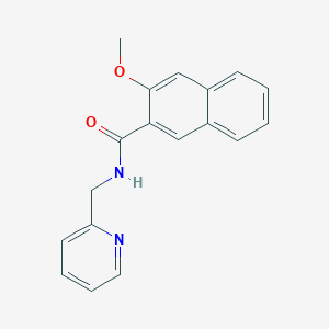 molecular formula C18H16N2O2 B5211645 3-methoxy-N-(2-pyridinylmethyl)-2-naphthamide 