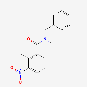 molecular formula C16H16N2O3 B5211693 N-benzyl-N,2-dimethyl-3-nitrobenzamide 
