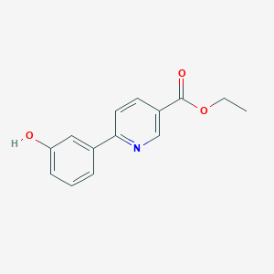 molecular formula C14H13NO3 B5211806 ethyl 6-(3-hydroxyphenyl)nicotinate 