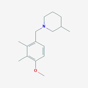 molecular formula C16H25NO B5211829 1-(4-methoxy-2,3-dimethylbenzyl)-3-methylpiperidine 