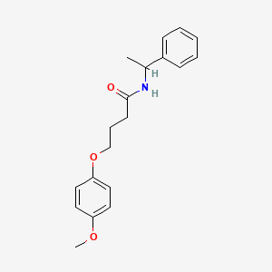 molecular formula C19H23NO3 B5211861 4-(4-methoxyphenoxy)-N-(1-phenylethyl)butanamide 