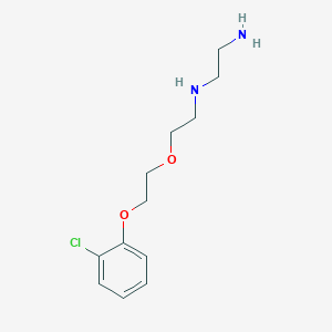 molecular formula C12H19ClN2O2 B5211865 (2-aminoethyl){2-[2-(2-chlorophenoxy)ethoxy]ethyl}amine 
