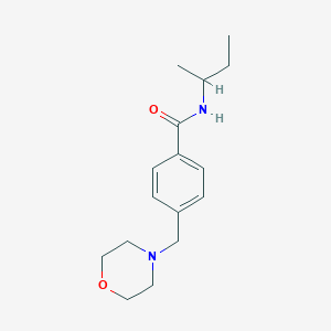 molecular formula C16H24N2O2 B5211871 N-(sec-butyl)-4-(4-morpholinylmethyl)benzamide 