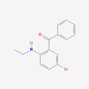 molecular formula C15H14BrNO B5211923 [5-bromo-2-(ethylamino)phenyl](phenyl)methanone 