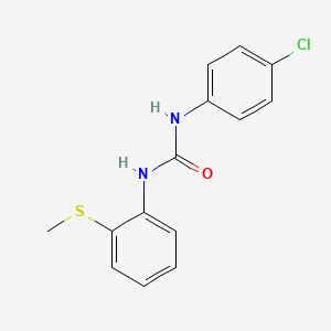 molecular formula C14H13ClN2OS B5211941 N-(4-chlorophenyl)-N'-[2-(methylthio)phenyl]urea 