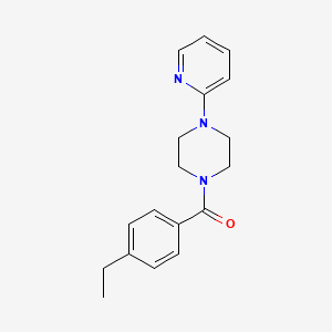 molecular formula C18H21N3O B5211980 1-(4-ethylbenzoyl)-4-(2-pyridinyl)piperazine 