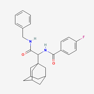 molecular formula C26H29FN2O2 B5211994 N-[1-(1-adamantyl)-2-(benzylamino)-2-oxoethyl]-4-fluorobenzamide 