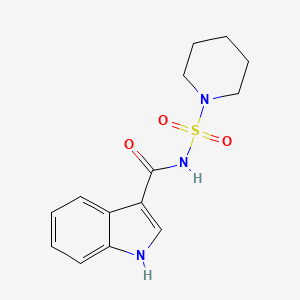 molecular formula C14H17N3O3S B5212099 N-(1-piperidinylsulfonyl)-1H-indole-3-carboxamide 