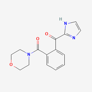 molecular formula C15H15N3O3 B5212181 1H-imidazol-2-yl[2-(4-morpholinylcarbonyl)phenyl]methanone 