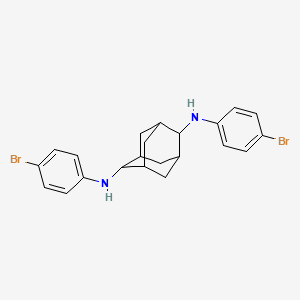 molecular formula C22H24Br2N2 B5212189 (4-bromophenyl){6-[(4-bromophenyl)amino]-2-adamantyl}amine 