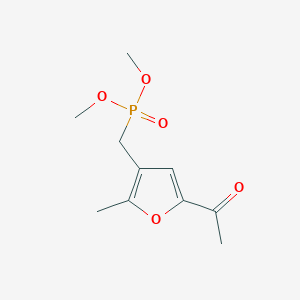 molecular formula C10H15O5P B5212196 dimethyl [(5-acetyl-2-methyl-3-furyl)methyl]phosphonate 