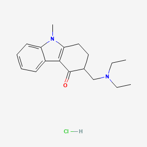 molecular formula C18H25ClN2O B5212208 3-[(diethylamino)methyl]-9-methyl-1,2,3,9-tetrahydro-4H-carbazol-4-one hydrochloride 